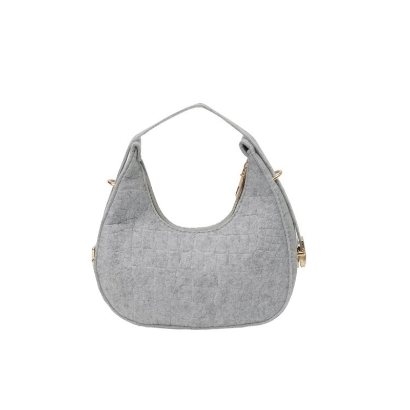Women's Medium Polyester Solid Color Classic Style Streetwear Sewing Thread Square Zipper Handbag