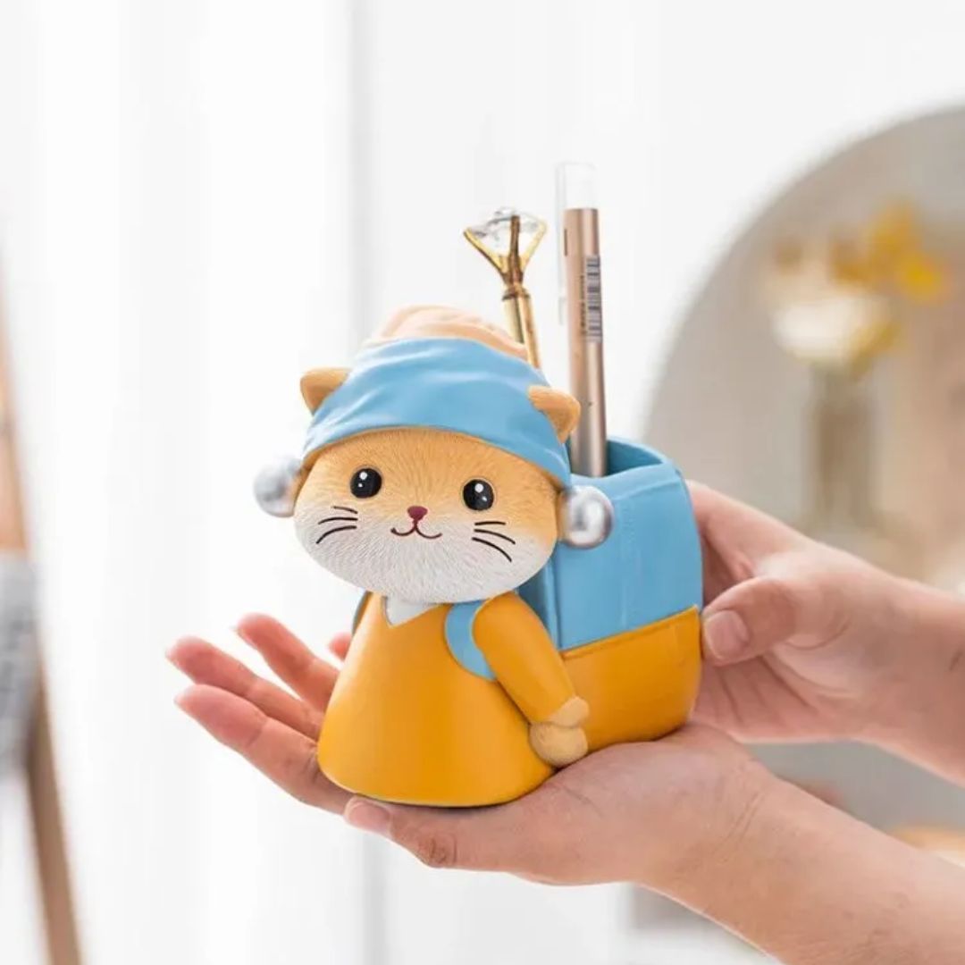 Creative Cute Cat Office Pen Holder