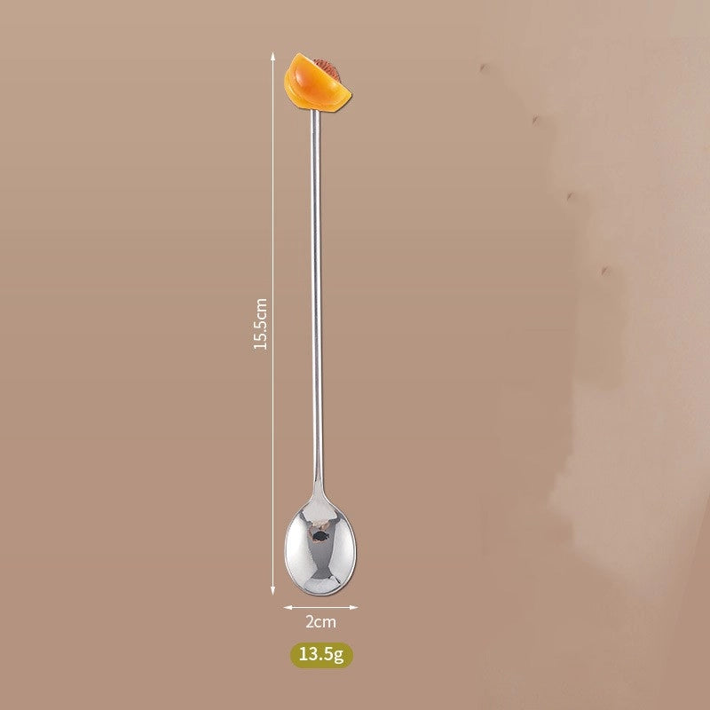 Cute Cartoon 304 Stainless Steel Fruit Fork 1 Piece