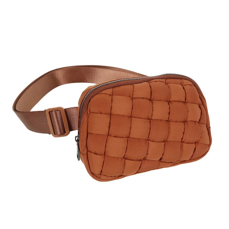 Unisex Basic Solid Color Nylon Waist Bags