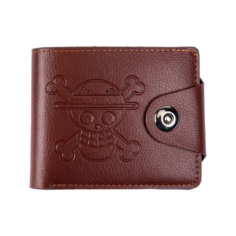 Men's Solid Color Pu Leather Open Small Wallets