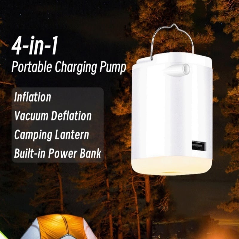 Mini Portable Air Pump with Light