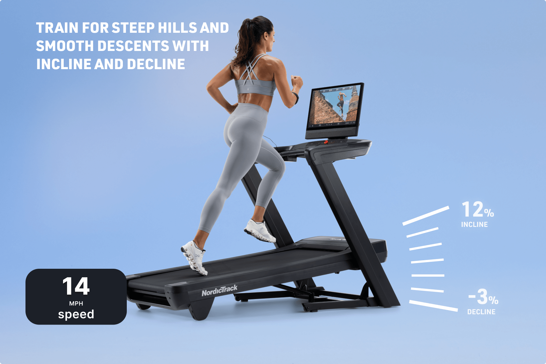 Multi-speed treadmill