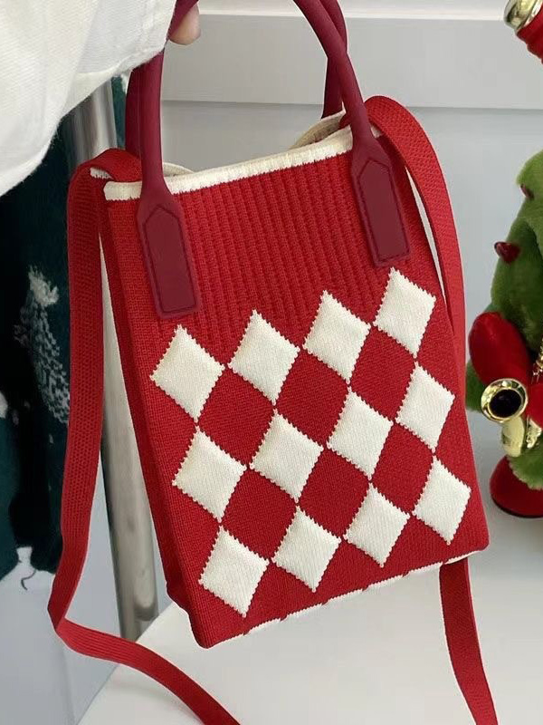 Houndstooth Split-Joint Bags Crossbody Bags Handbags