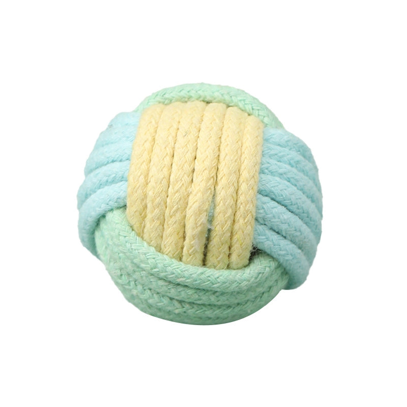 Creative Funny Cat Fur Ball Handmade Cat Cotton Ball Plush Relieving Stuffy Self-Hi Training Pet Molar Interactive Toy