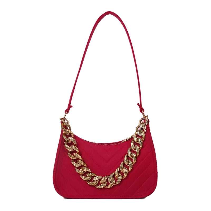 Women's All Seasons Suede Fashion Underarm Bag