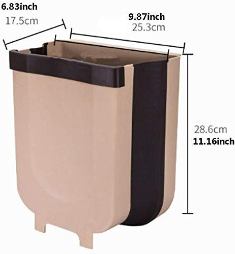 Hanging Trash Can Kitchen Cabinet Door Collapsible Dust Bin. Hanging Trash Holder Dustbin