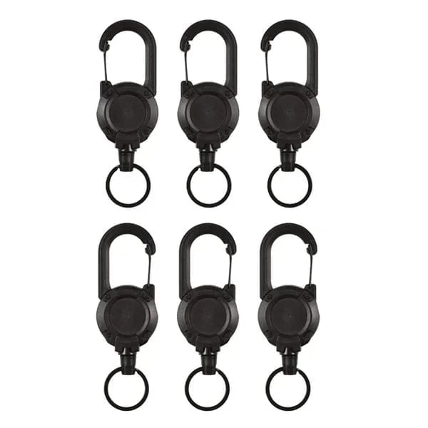 🔥Early Father's Day Hot Sale - Outdoor Automatic Retractable Nylon Rope Luya Anti-theft Tactical Keychain