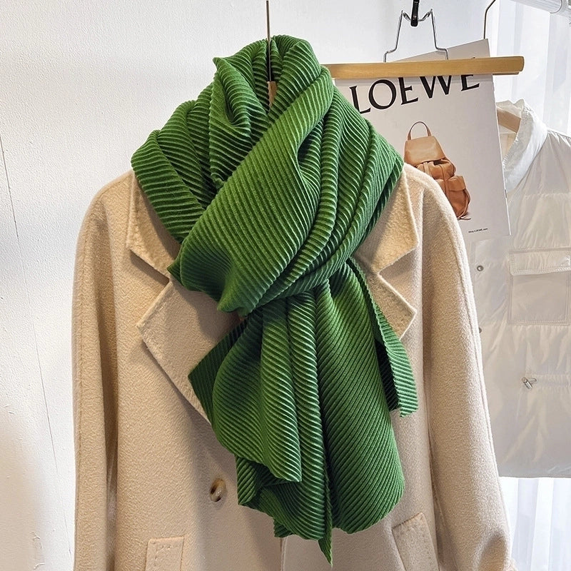 Women's Minimalist Solid Color Imitation Cashmere Polyester Winter Scarves