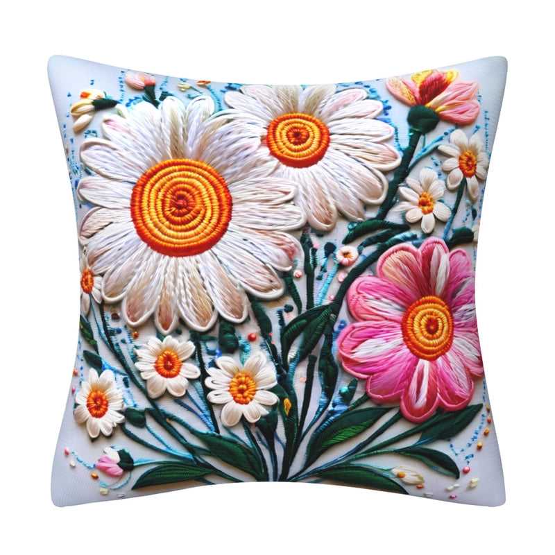Elegant Classical Minimalist Floral Polyester Pillow Cases Couch & Sofa Decor