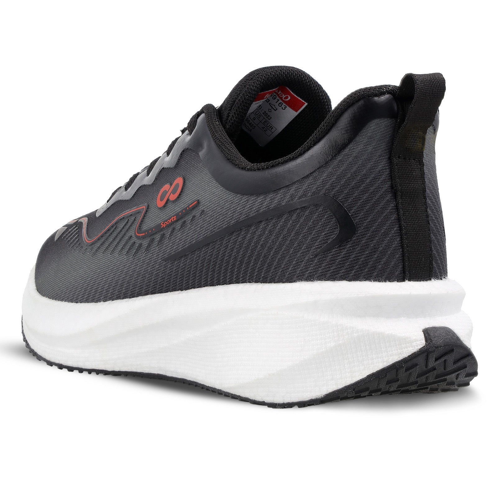 Men's Lace-up Sports Shoe - WS9163 Black