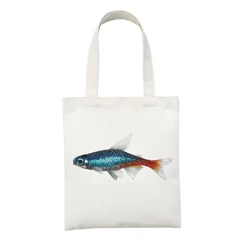 Women's Minimalist Artistic Animal Mushroom Butterfly Shopping Bags