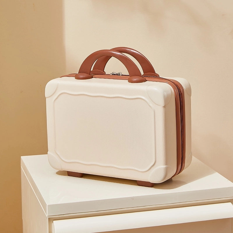 Suitcase Makeup Bag Small Case Zipper Women's Suitcase Short Distance Mini Storage Case Suitcase Accompanying Gift Bag