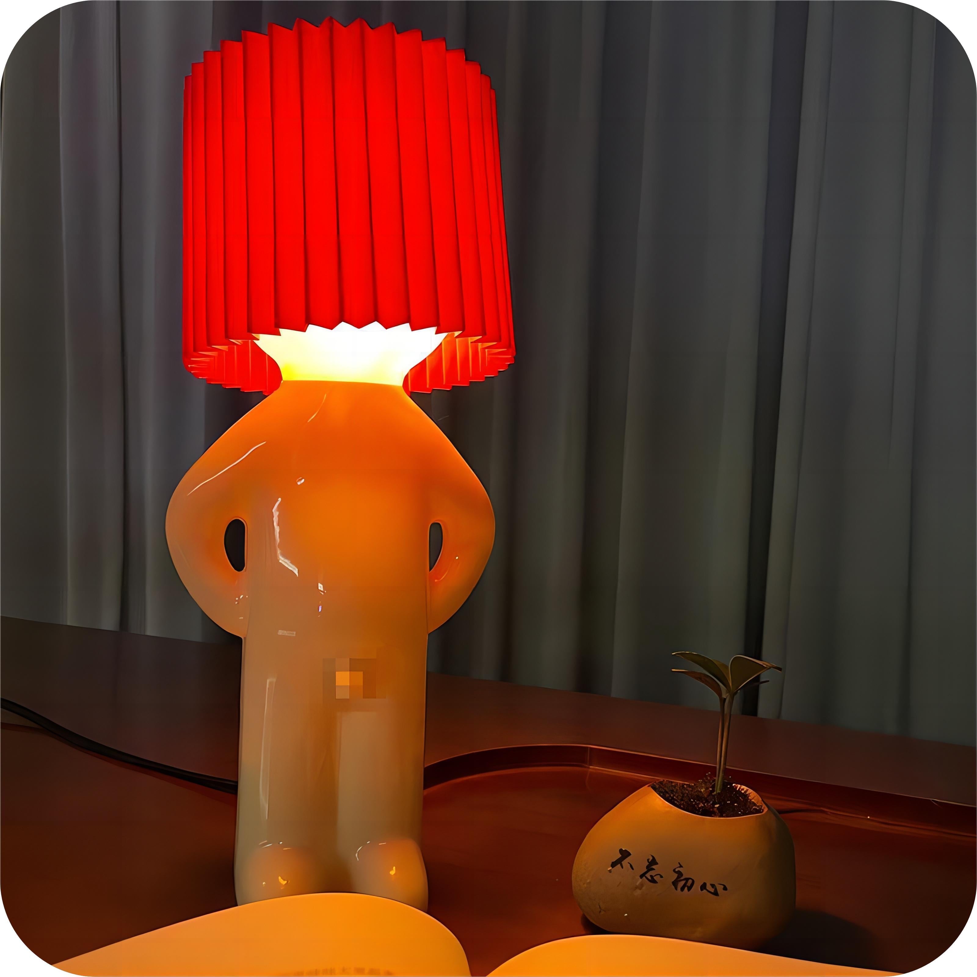 Please don't turn it on and off repeatedly Shy Boy Desk Lamp