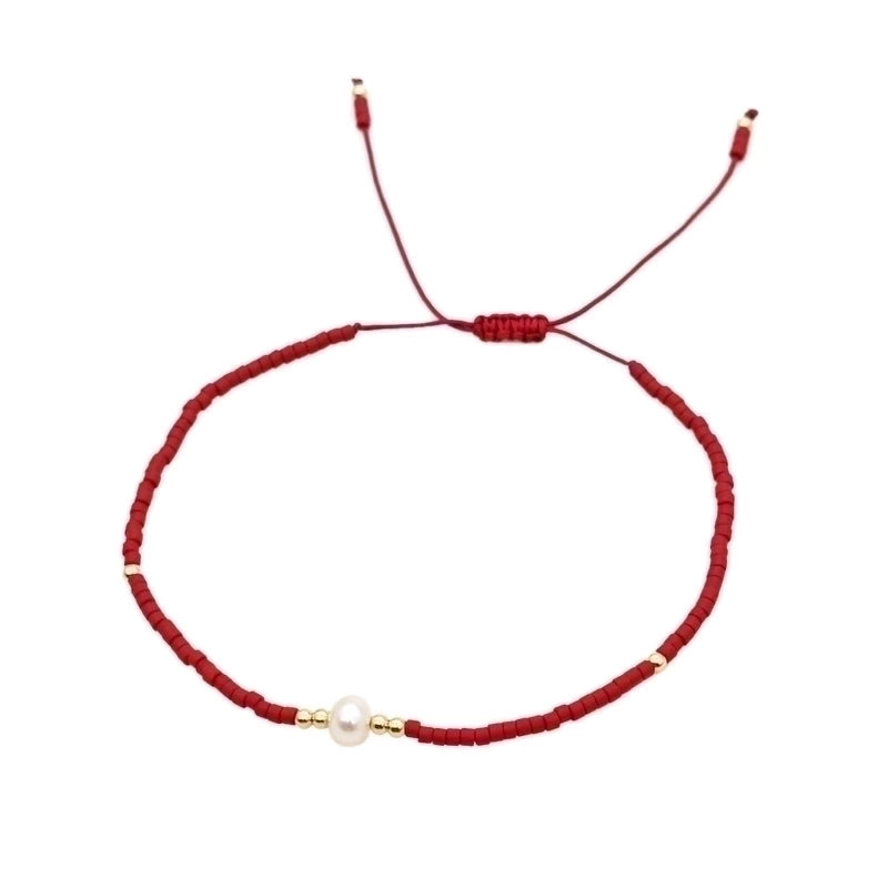 1 Piece Minimalist Circle Beaded Irregular Pearl Women's Bracelets
