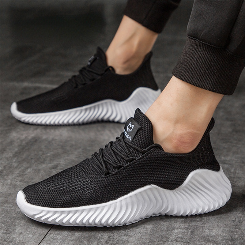 business Men Fashion Casual Shoes Breathable Air Mesh Mens Sneakers Lightweight Walking Sneakers Trend Tennis Sports Shoes Soft Bottom