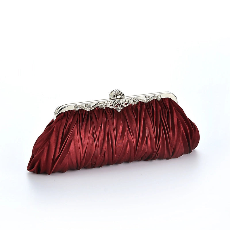 White Red Wine Red Oxford Cloth Solid Color Square Evening Bags