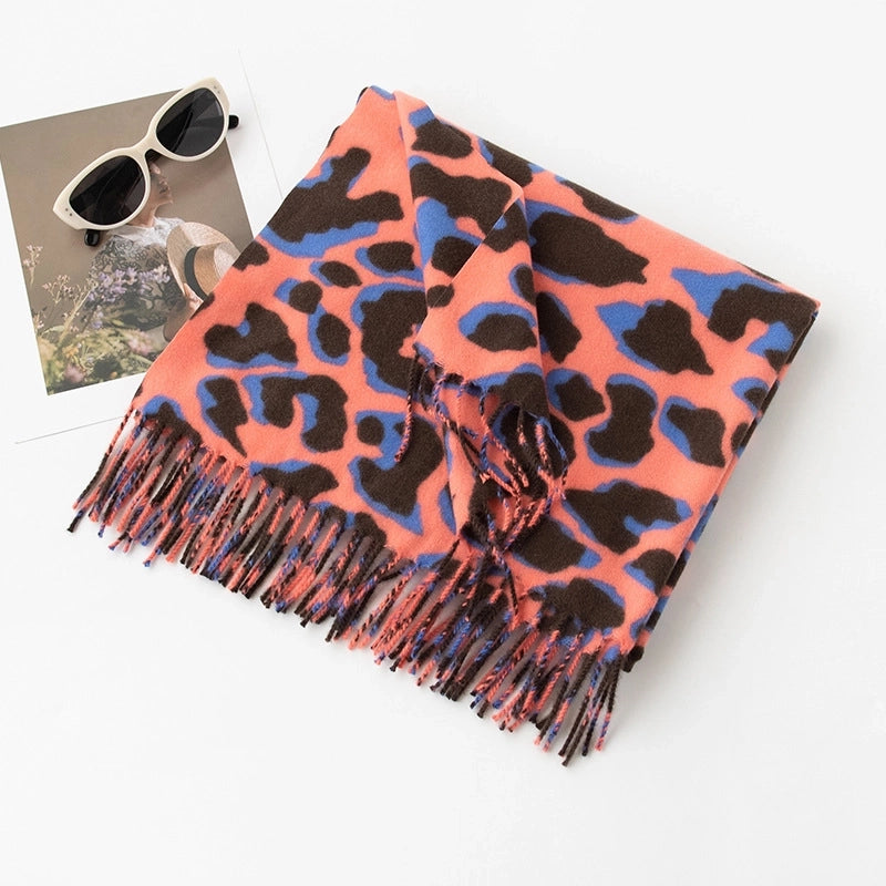 Women's Sweet Leopard Polyester Scarf