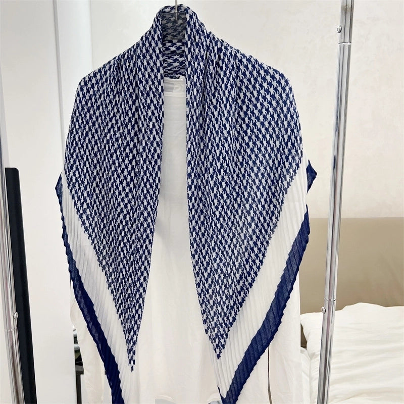Women's Elegant Minimalist Color Block Polyester Printing Scarf