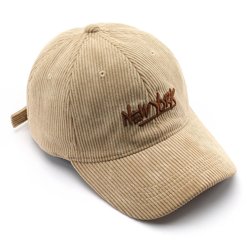 Unisex Vintage Style Minimalist Letter Embroidery Curved Eaves Baseball Cap