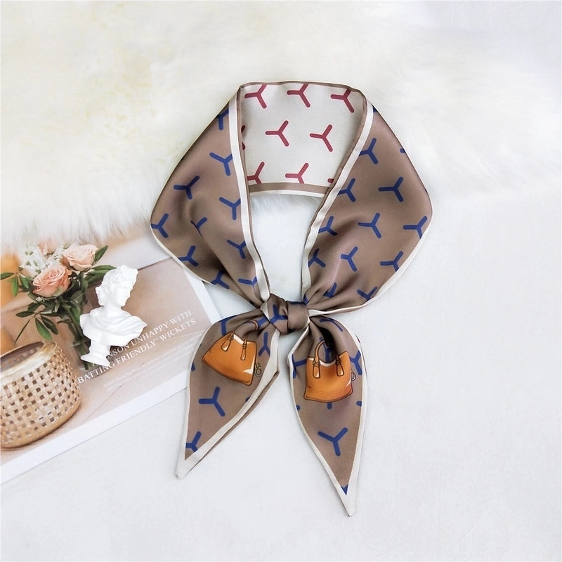 Double-sided Sharp-angled Silk Scarf
