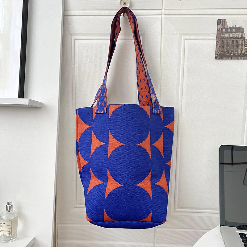 Women's Large Polyester Star Streetwear Square Open Handbag