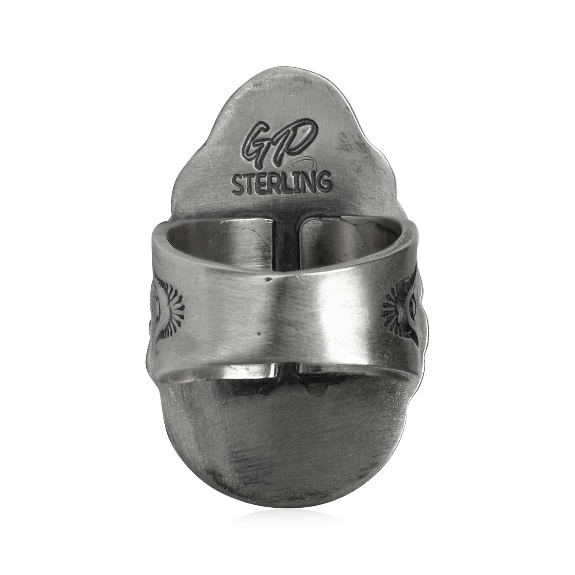 White Buffalo Teardrop Ring with Tooling