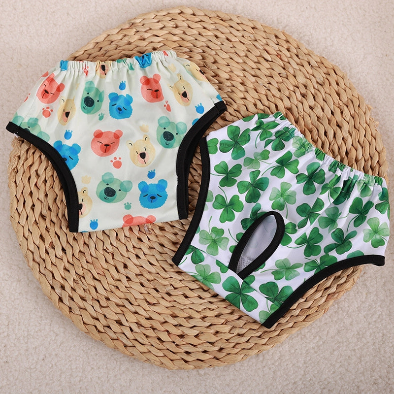 Source Pet Pants Pet Clothing Dog Pants Puppy Printed Cute Pants