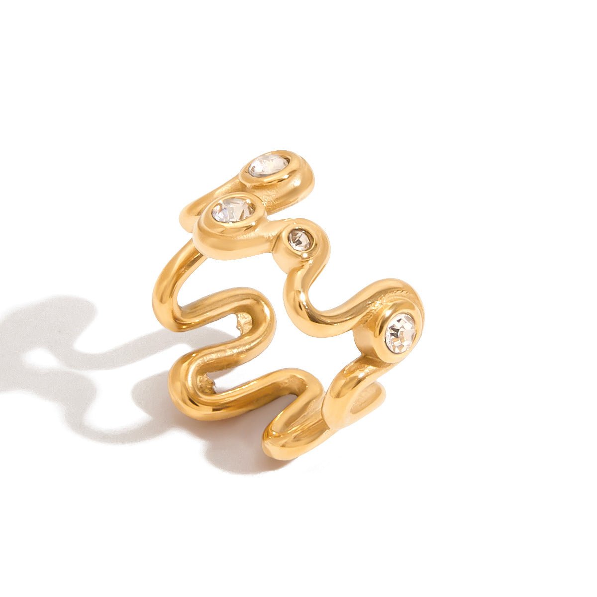 Zircon Ring Titanium Steel Jewelry Stainless Steel Rings