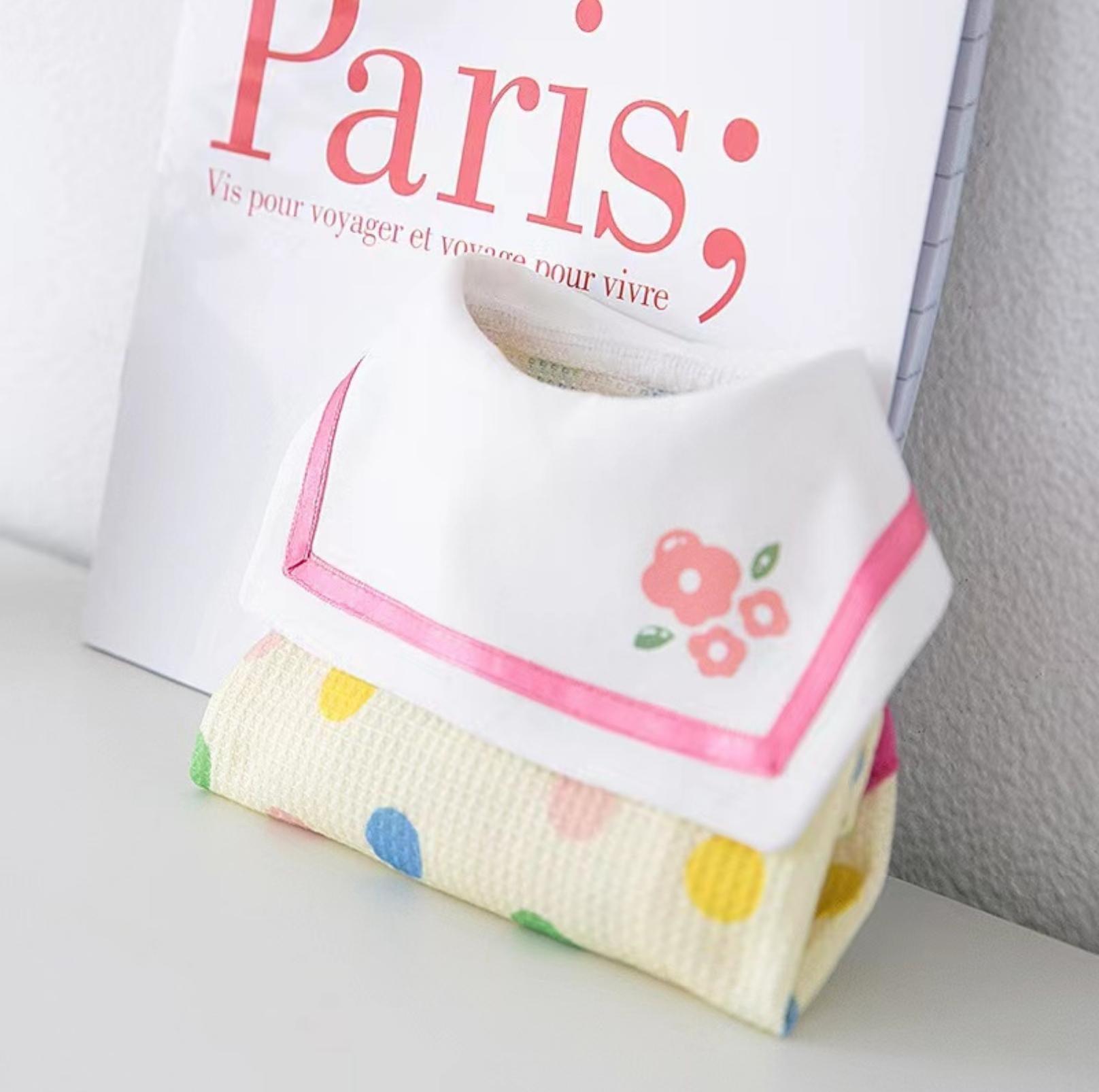 Charming Naval Collar Pet T-shirt with Colourful Dots