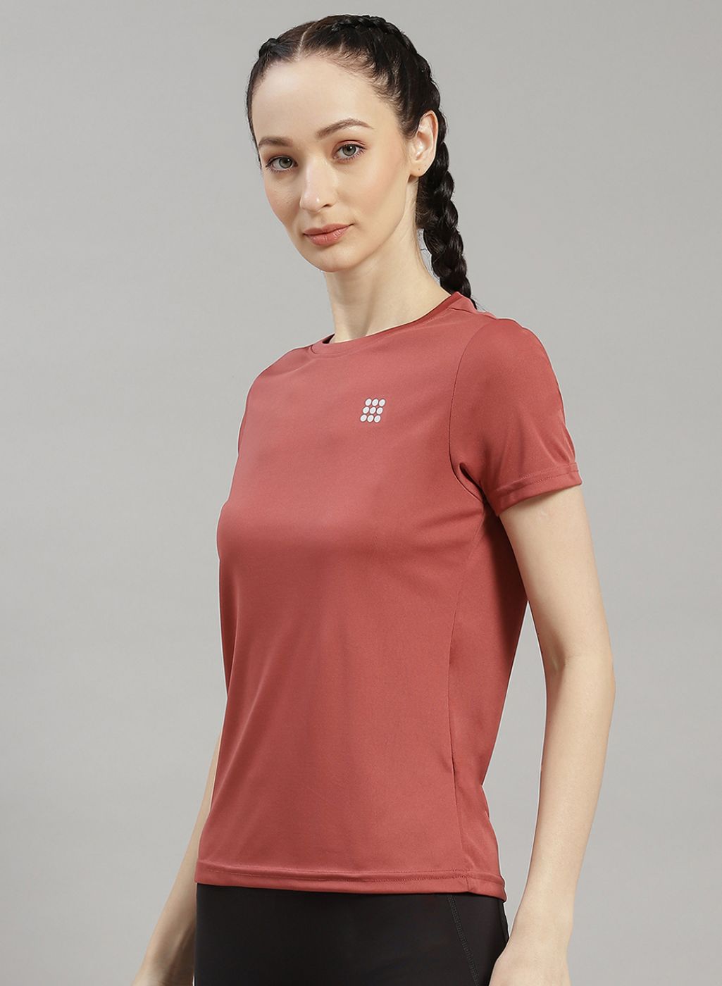 Women Orange Solid Top