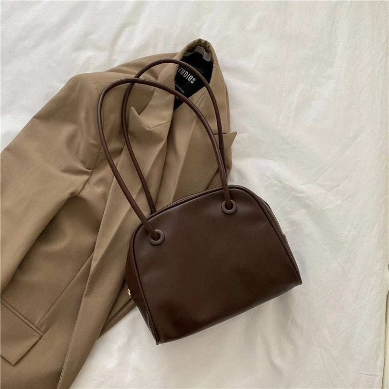 Large Bag Women's Bag New  Version Of Retro Shoulder Bag Niche Design Armpit Tote Bag Commuter Bag