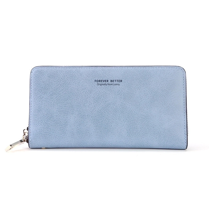Women's Letter Pu Leather Zipper Wallets