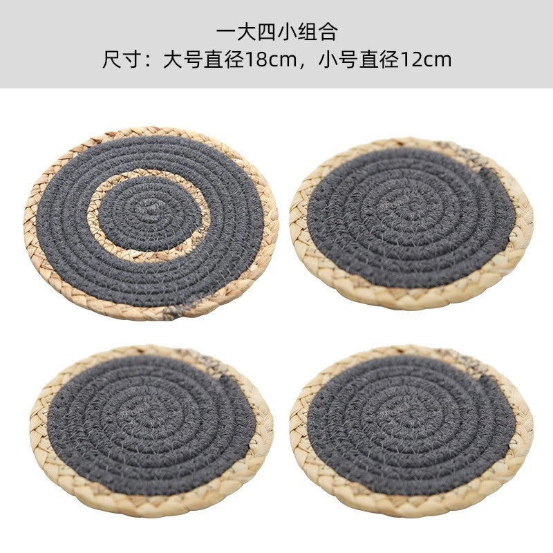 Pastoral Lattice Pure Cotton Tablecloths Artificial Decorations