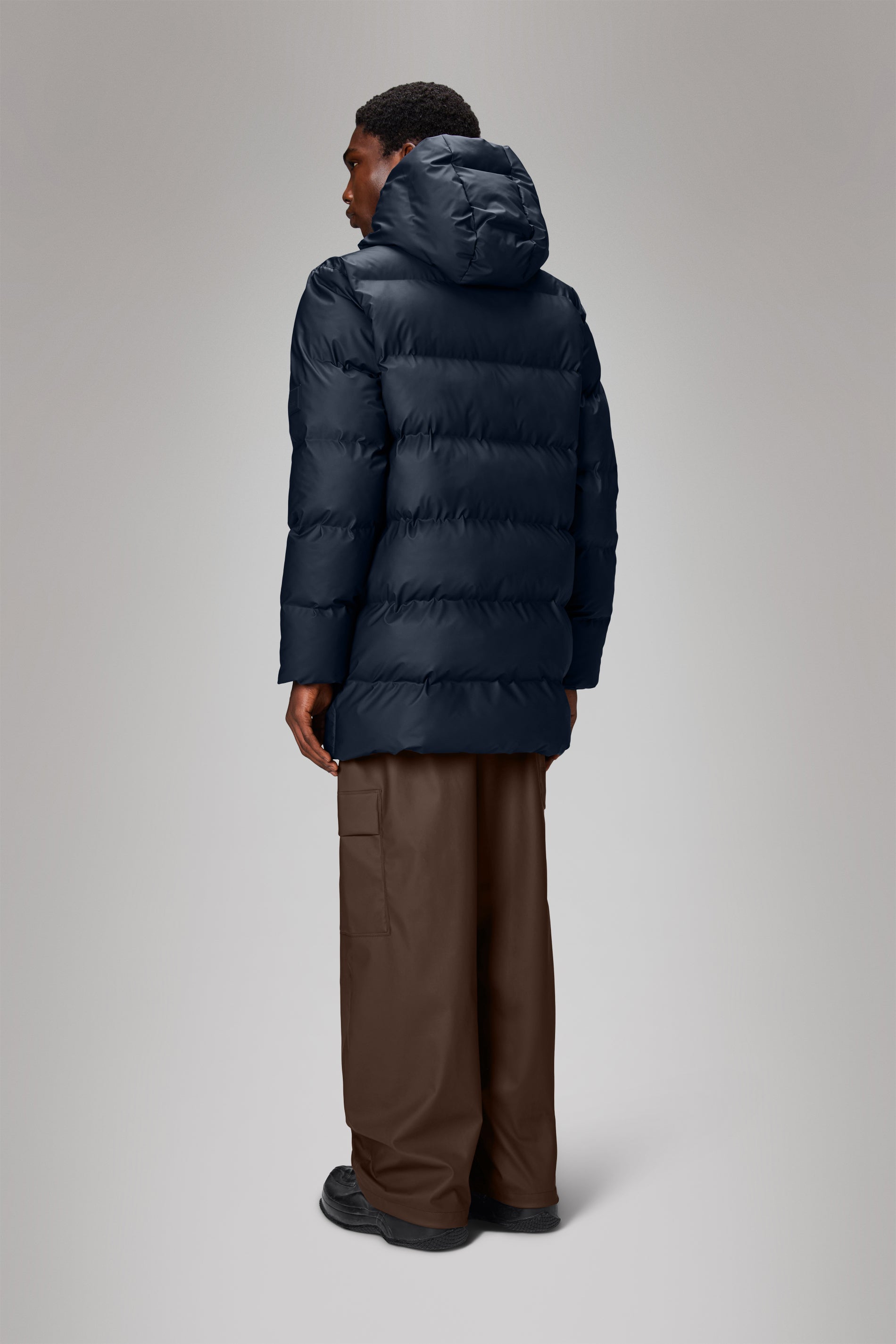 Long Puffer Cargo Jacket
