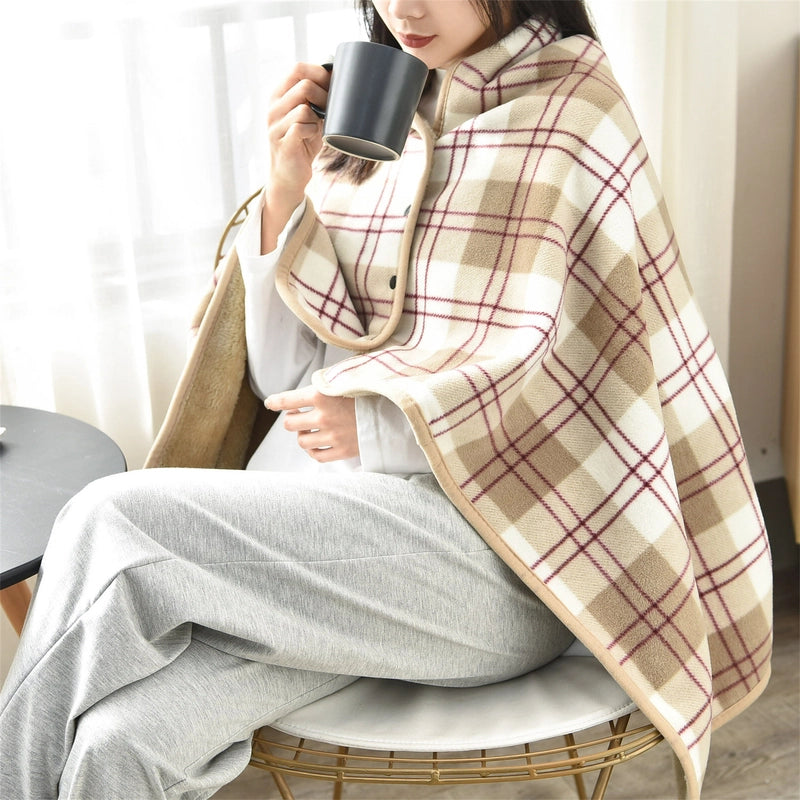 Casual Lattice Polyester Shawl Blanket Bedding