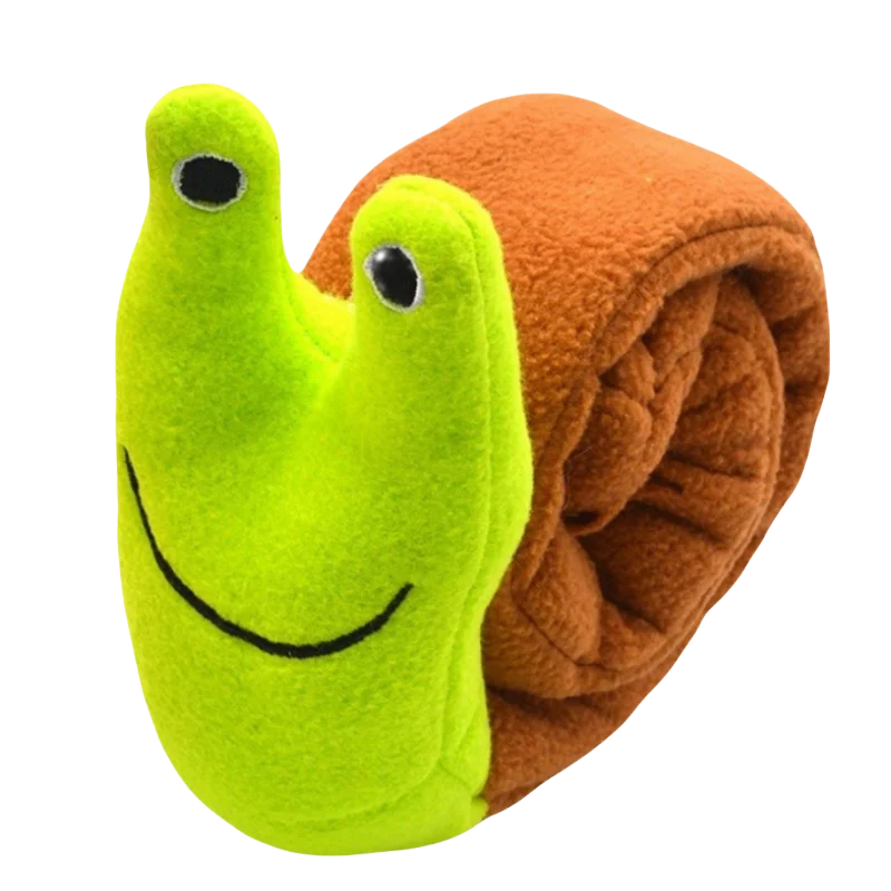Indestructible Snail Dog Puzzle Feeder - Interactive & Squeaky Pet Toy