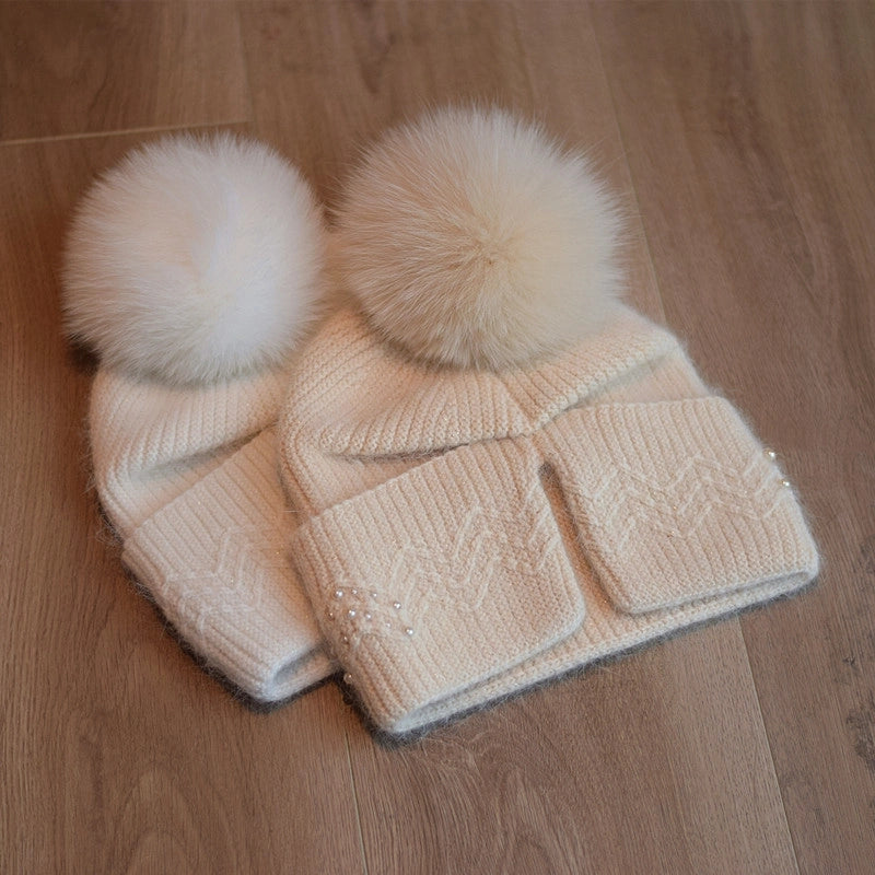Women's Basic Solid Color Eaveless Wool Cap