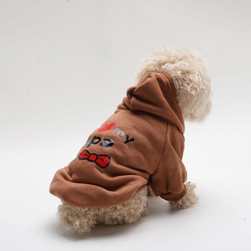 Minimalist Polyester Solid Color Pet Clothing