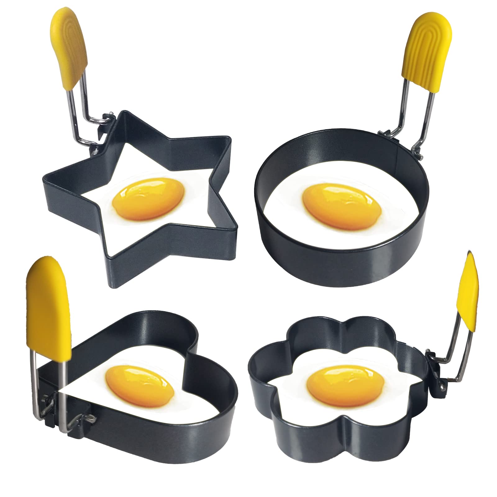 Egg Molds Stainless Steel 4 Pcs Set For Kitchen