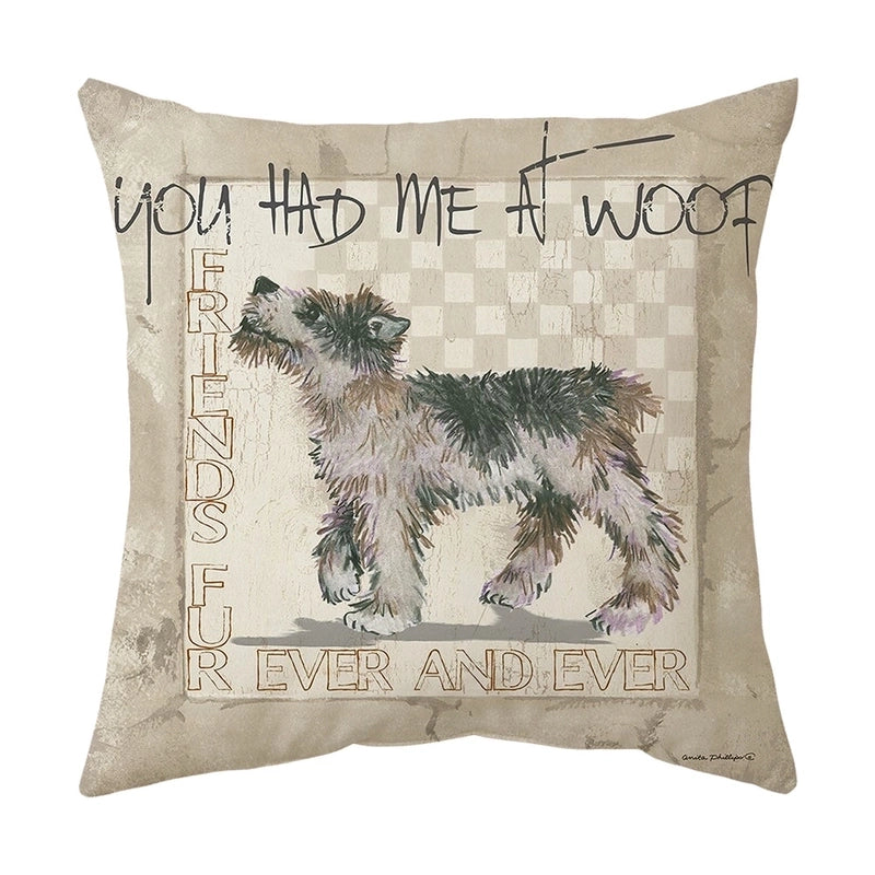Cute Animal Short Plush Pillow Cases