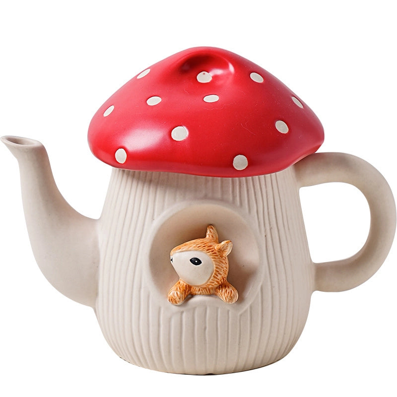 Cute Flower Porcelain Spoon Bowl Water Bottles 1 Piece