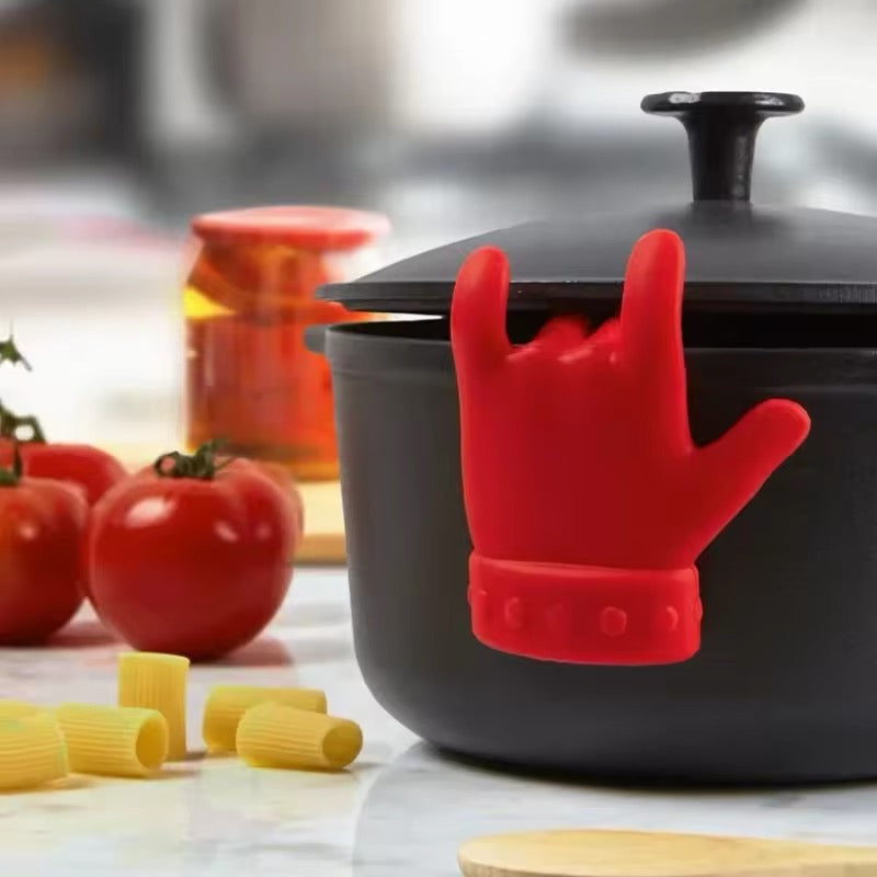 HAND-SHAPED SPOON LID POT HOLDER