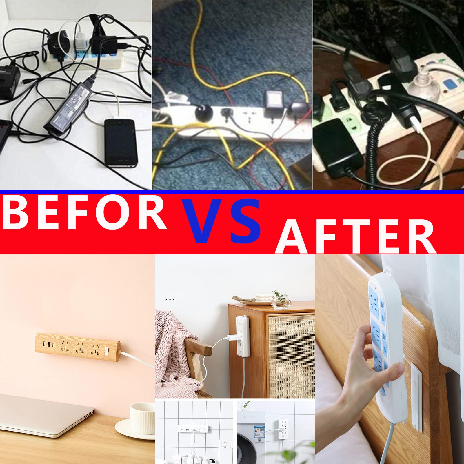 (🔥HOT SALE🔥) Self-Adhesive Desktop Socket Fixer🎉BUY MORE GET MORE FREE TODAY