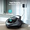 AIPER Seagull SE Cordless Robotic Pool Cleaner, Pool Vacuum with Dual-Drive Motors, Self-Parking Technology, Lightweight, Perfect for above-Ground/In-Ground Flat Pools up to 40 Feet (Lasts 90 Mins)