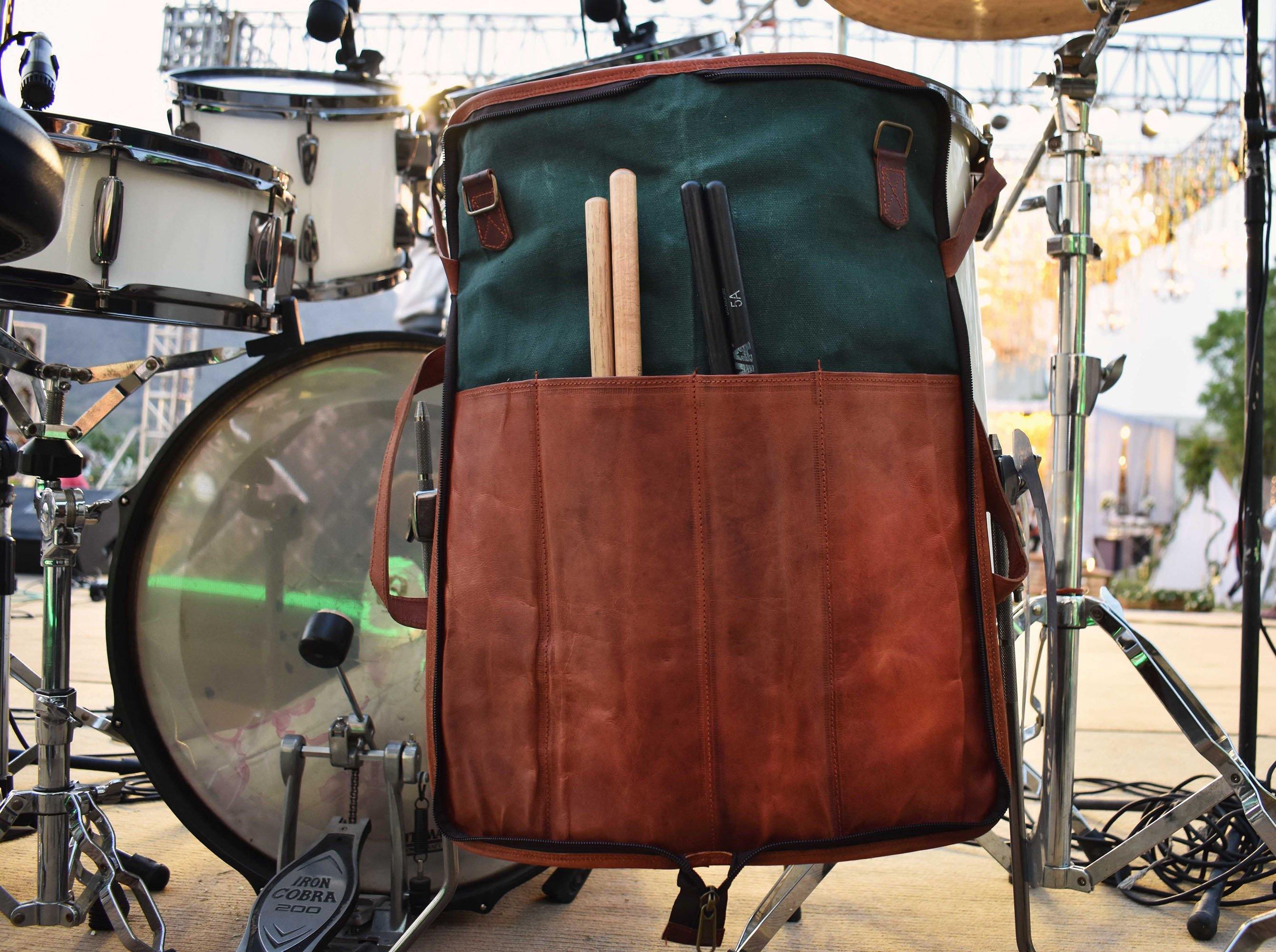Genuine Leather Drumstick Bag for Drummers