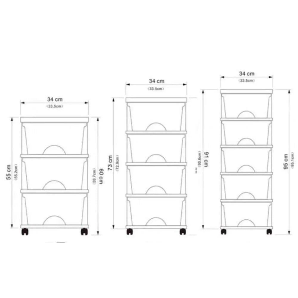 3 Layers Kids Toys Storage rack