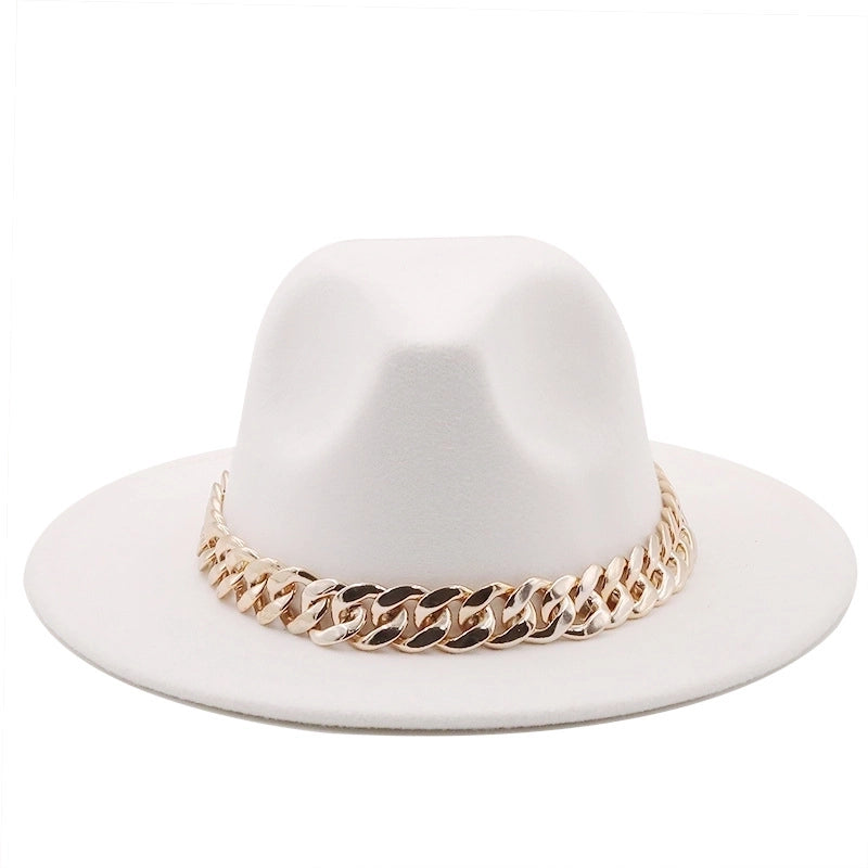 Accessories Woolen Big Brim Fashion Jazz Top Hats