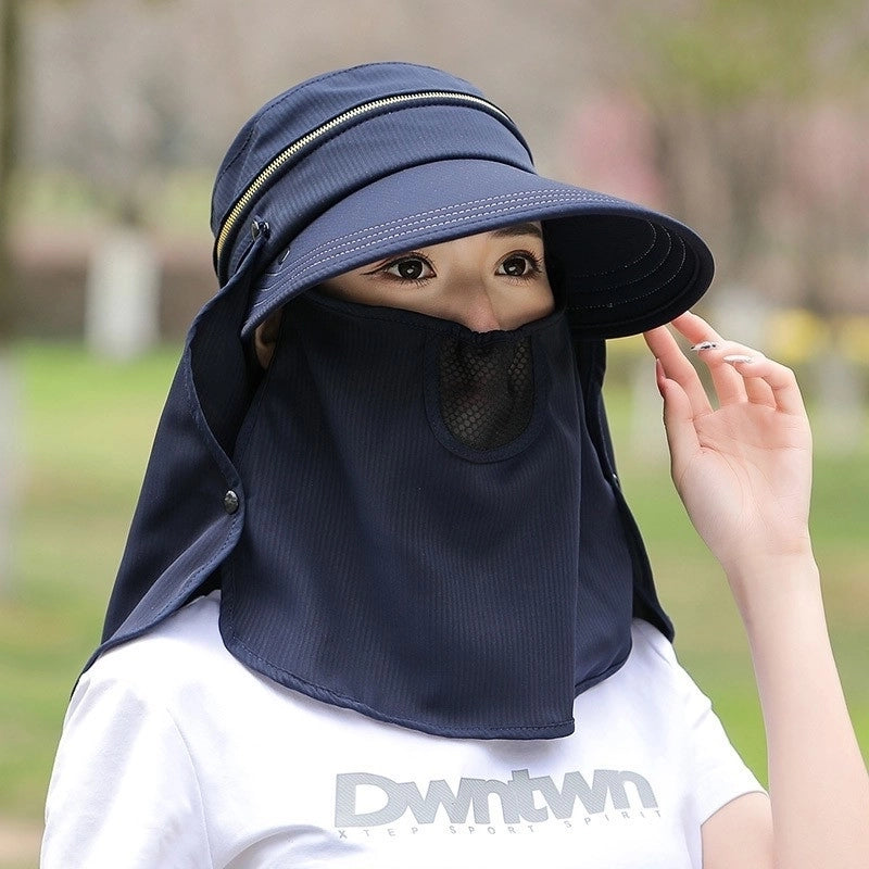 Women's Minimalist Solid Color Big Eaves Sun Hat