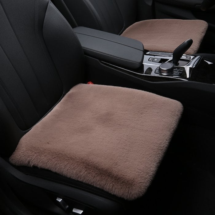 -Plush Car Seat Cushion